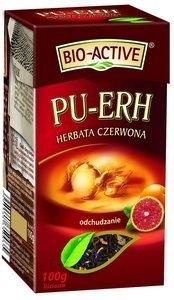 BIG-ACTIVE Herbata czerwona PU-ERH z grejpfrutem 100g