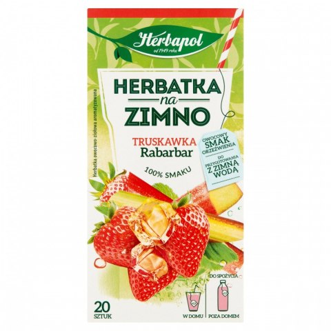 HERBAPOL Herbata Na Zimno - Truskawka Rabarbar 20tb