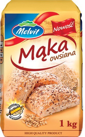 Mąka Owsiana Melvit Thermomix Wielopak 10szt 1kg