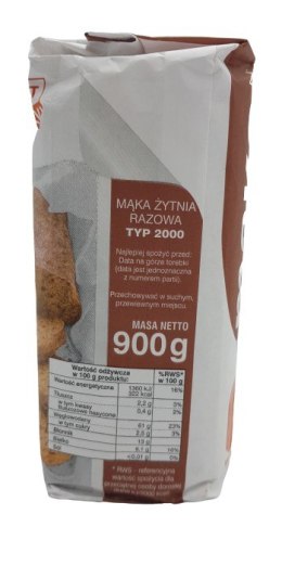 Mąka żytnia Razowa Typ 2000 MŁYNY STOISŁAW 0,9kg