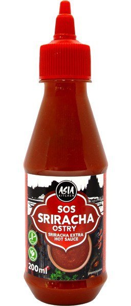 SOS SRIRACHA Tajski - EXTRA HOT - 200ml Asia Kitchen