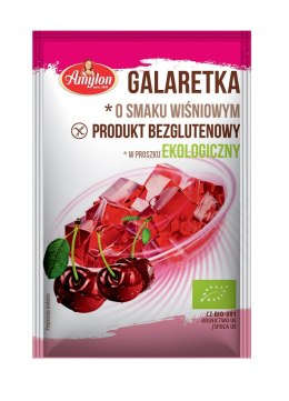 GALARETKA O SMAKU WIŚNIOWYM BEZGLUTENOWA BIO 40 g - AMYLON