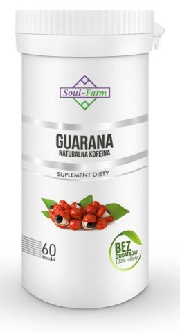 GUARANA EKSTRAKT (500 mg) 60 KAPSUŁEK - SOUL FARM