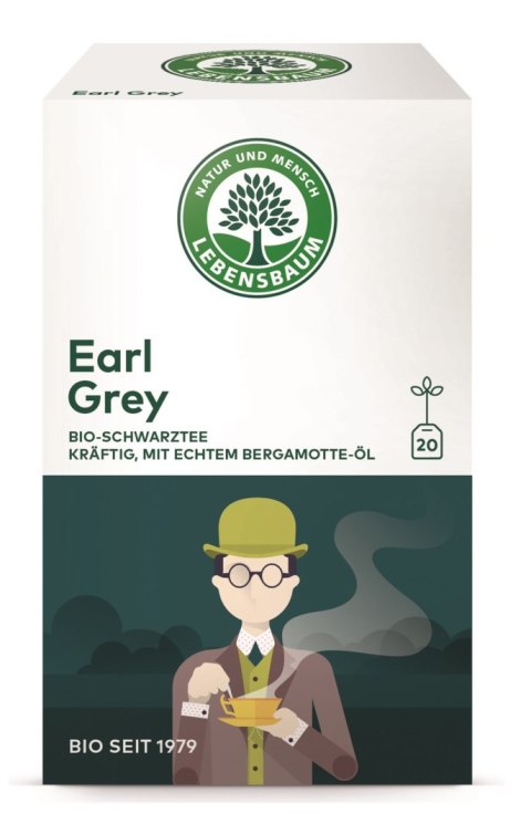 HERBATA CZARNA EARL GREY EKSPRESOWA BIO (20 x 2 g) 40 g - LEBENSBAUM