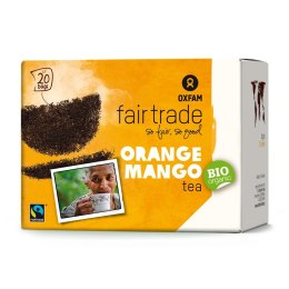 HERBATA CZARNA O SMAKU MANGO - POMARAŃCZA FAIR TRADE BIO (20 x 1,8 g) 36 g - OXFAM