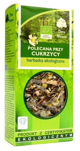 HERBATKA POLECANA PRZY CUKRZYCY BIO 50 g - DARY NATURY