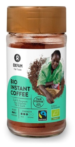 KAWA ROZPUSZCZALNA ARABICA/ROBUSTA TANZANIA FAIR TRADE BIO 100 g - OXFAM