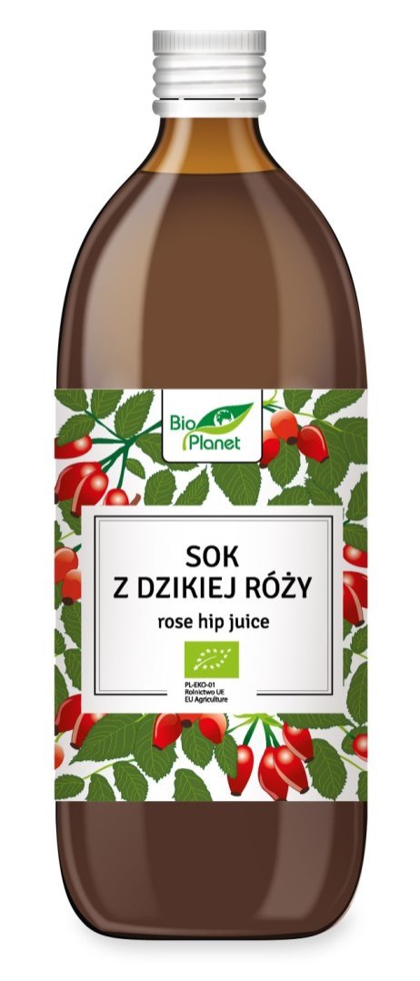 SOK Z DZIKIEJ RÓŻY BIO 500 ml - BIO PLANET