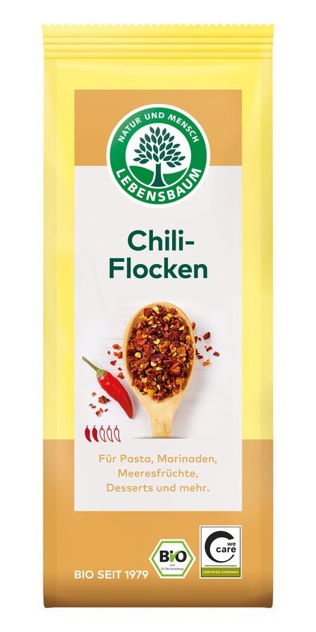 CHILI PŁATKI BIO 45 g - LEBENSBAUM