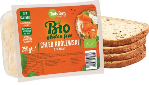 CHLEB KRÓLEWSKI Z ZIARNAMI BEZGLUTENOWY BIO 250 g - BALVITEN