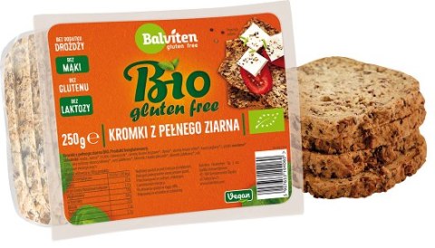 CHLEB Z PEŁNEGO ZIARNA BEZGLUTENOWY BIO 250 g - BALVITEN