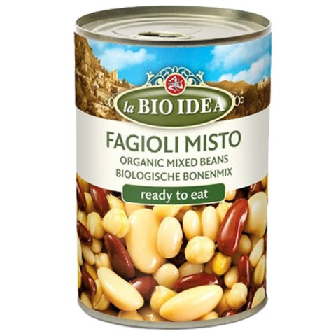 FASOLA MIX W ZALEWIE BIO 400 g (240 g) (PUSZKA) - LA BIO IDEA