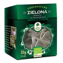 HERBATA ZIELONA PIRAMIDKI BIO (15 x 2 g) 30 g - DARY NATURY