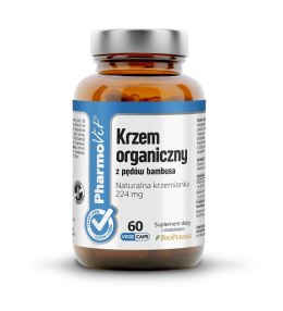 KRZEM ORGANICZNY Z PĘDÓW BAMBUSA (448 mg) 60 KAPSUŁEK - PHARMOVIT (CLEAN LABEL)