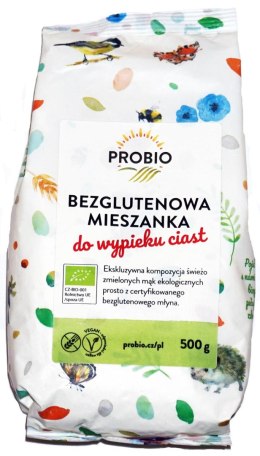 MIESZANKA DO WYPIEKU CIASTA BEZGLUTENOWA BIO 500 g - PROBIO