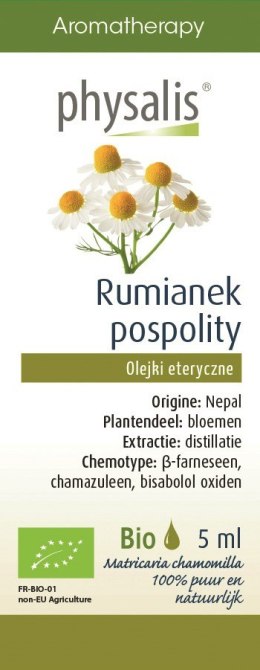 OLEJEK ETERYCZNY RUMIANEK POSPOLITY BIO 5 ml - PHYSALIS