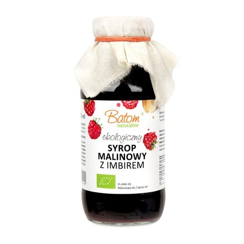 SYROP MALINOWY Z IMBIREM BIO 330 ml - BATOM