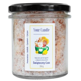 SÓL DO KĄPIELI NATURALNA Z OLEJKAMI ETERYCZNYMI ŚWIĄTECZNY CZAS 350 g - YOUR CANDLE (PRODUKT SEZONOWY)