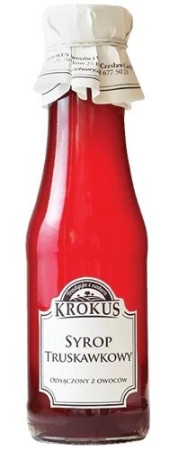 SYROP TRUSKAWKOWY BEZGLUTENOWY 355 g (280 ml) - KROKUS