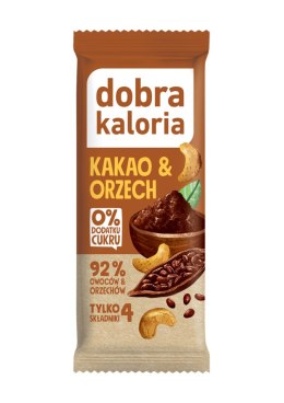 BATON DAKTYLOWY KAKAO & ORZECH BEZ DODATKU CUKRÓW 35 g - DOBRA KALORIA