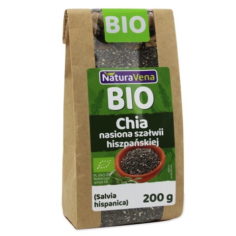 CHIA - NASIONA SZAŁWII HISZPAŃSKIEJ BIO 200 g - NATURAVENA