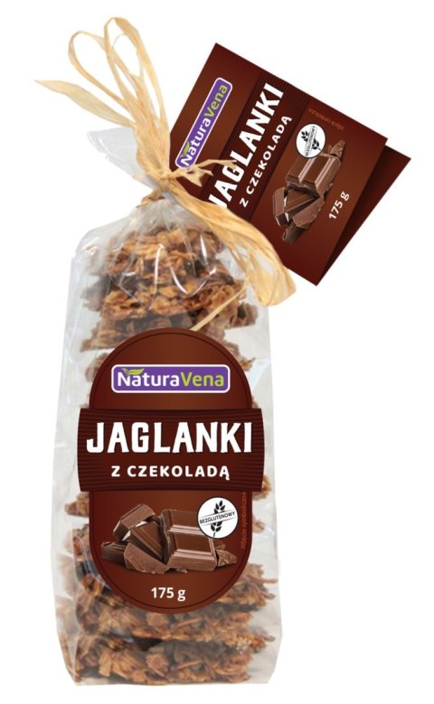 CIASTKA JAGLANKI Z CZEKOLADĄ BEZGLUTENOWE 175 g - NATURAVENA