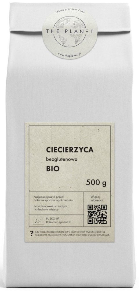 CIECIERZYCA BEZGLUTENOWA BIO 500 g - THE PLANET