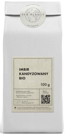 IMBIR KANDYZOWANY BIO 100 g - THE PLANET