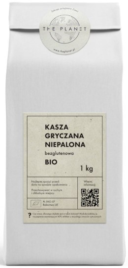 KASZA GRYCZANA NIEPALONA BEZGLUTENOWA BIO 1 kg - THE PLANET