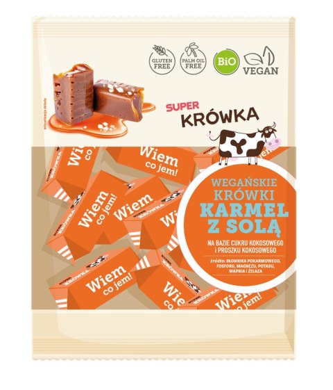 KRÓWKI O SMAKU KARMELU Z SOLĄ BEZMLECZNE BEZGLUTENOWE BIO 150 g - ME GUSTO (SUPER KRÓWKA)