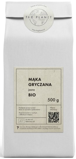 MĄKA GRYCZANA JASNA BIO 500 g - THE PLANET