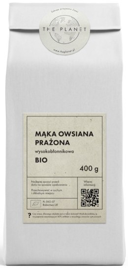 MĄKA OWSIANA PRAŻONA WYSOKOBŁONNIKOWA BIO 400 g - THE PLANET