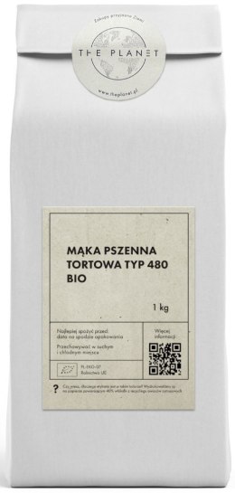 MĄKA PSZENNA TORTOWA TYP 480 BIO 1 kg - THE PLANET