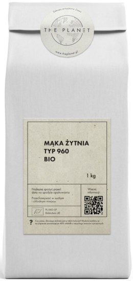 MĄKA ŻYTNIA TYP 960 BIO 1 kg - THE PLANET