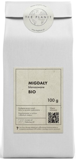 MIGDAŁY BLANSZOWANE BIO 100 g - THE PLANET