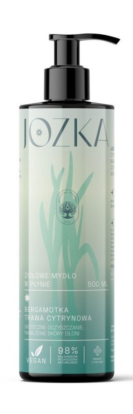 MYDŁO W PŁYNIE ZIOŁOWE (BERGAMOTKA, TRAWA CYTRYNOWA) 500 ml - JOZKA (DARY NATURY)