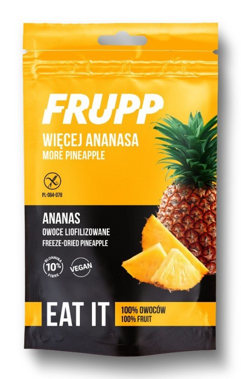 OWOCE LIOFILIZOWANE ANANAS BEZGLUTENOWE 15 g - CELIKO (FRUPP)