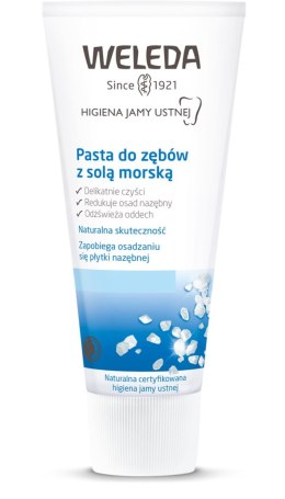 PASTA DO ZĘBÓW Z SOLĄ MORSKĄ BEZ FLUORU ECO 75 ml - WELEDA