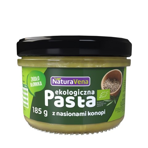 PASTA Z CIECIERZYCY ZE SZPINAKIEM I NASIONAMI KONOPI BIO 185 g - NATURAVENA