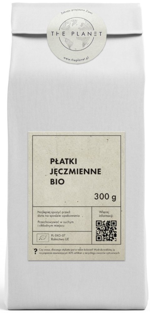 PŁATKI JĘCZMIENNE BIO 300 g - THE PLANET