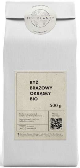 RYŻ BRĄZOWY OKRĄGŁY BIO 500 g - THE PLANET