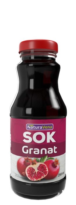 SOK Z GRANATU 100 % 250 ml - NATURAVENA