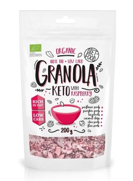 GRANOLA MALINA KETO BIO 200 g - DIET-FOOD