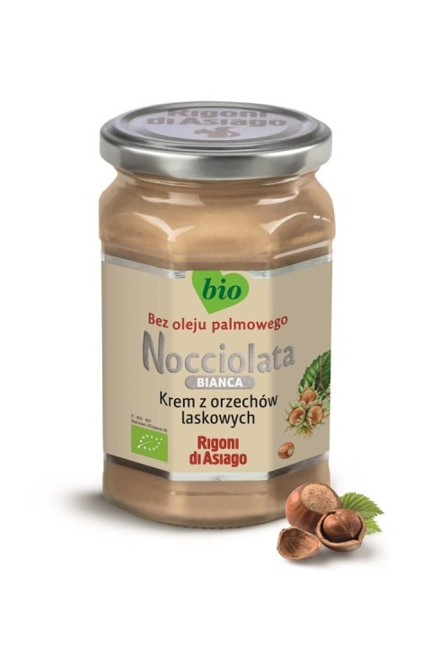 KREM Z ORZECHÓW LASKOWYCH BIAŁY BEZGLUTENOWY BIO 250 g - NOCCIOLATA