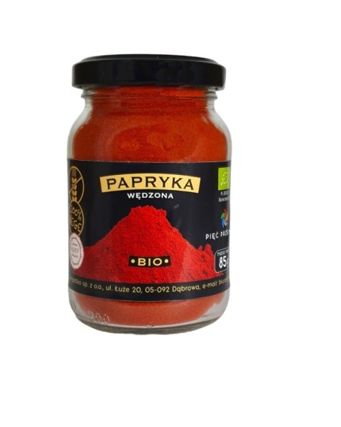 PAPRYKA WĘDZONA MIELONA BEZGLUTENOWA BIO 85 g - PIĘĆ PRZEMIAN