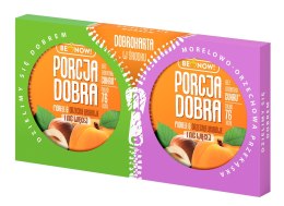 PRZEKĄSKA MORELOWO - ORZECHOWA BEZ DODATKU CUKRU DWUPAK 50 g - PORCJA DOBRA