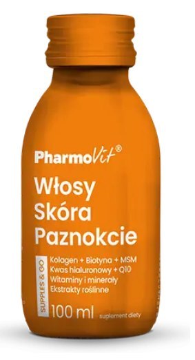 SHOT WŁOSY SKÓRA PAZNOKCIE BEZGLUTENOWY 100 ml - PHARMOVIT