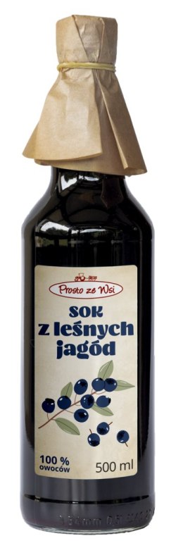 SOK Z LEŚNYCH JAGÓD 500 ml - PROSTO ZE WSI