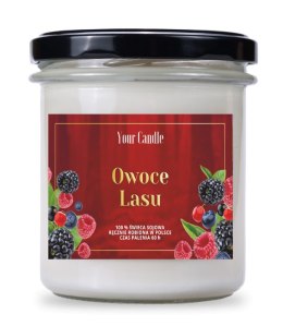 ŚWIECA SOJOWA ZAPACHOWA OWOCE LASU 300 ml - YOUR CANDLE