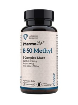 WITAMINA B-50 METHYL B-COMPLEX MAX+ 60 KAPSUŁEK - PHARMOVIT (CLASSIC)